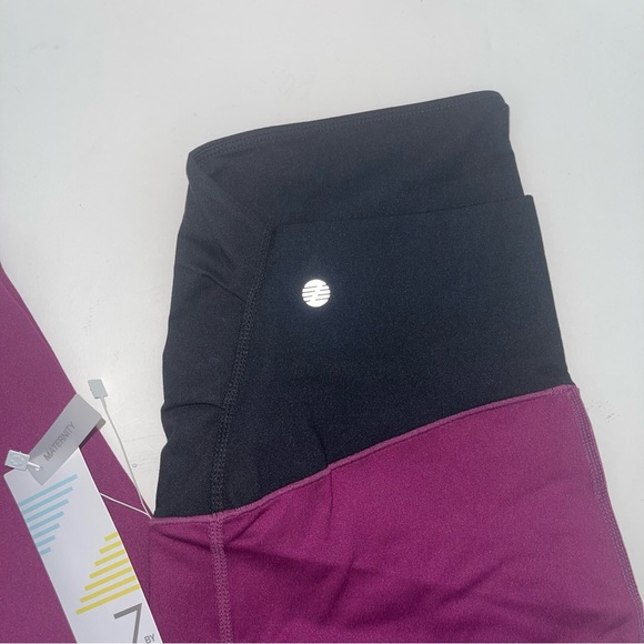Z by Zella Daily Booty Flare Maternity Leggings In Purple Caspia Color- Reemoly - Picture 4 of 16